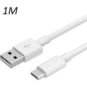 CÂBLE TÉLÉPHONE Cable Blanc Type USB-C 1M pour Samsung galaxy A90 - A13 - Note 8 - Note 9 - Note 10 [Toproduits®]