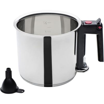 Casserole En Céramique 1,5L Avec Couvercle - Pot En Grès Pour Concombres, Choucroute Et Conservation