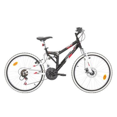 VTT 24 Tout Suspendu LEGEND avec 18 Vitesses indexees et Frein a disque avant Cdiscount Sport