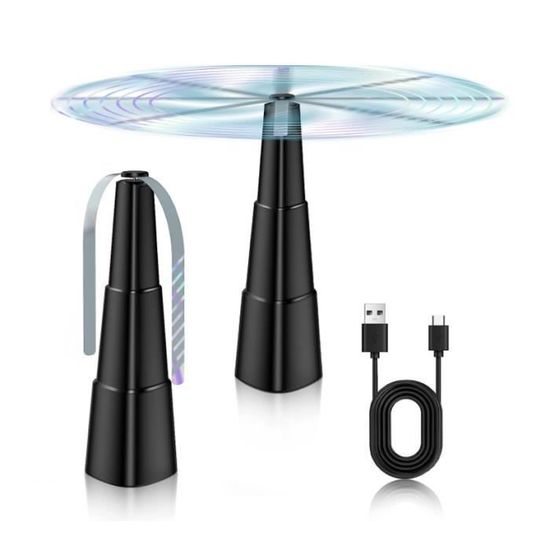 Répulsif Anti-mouches Rotatif 360° USB - Ventilateur De Table Silencieux - Neuf