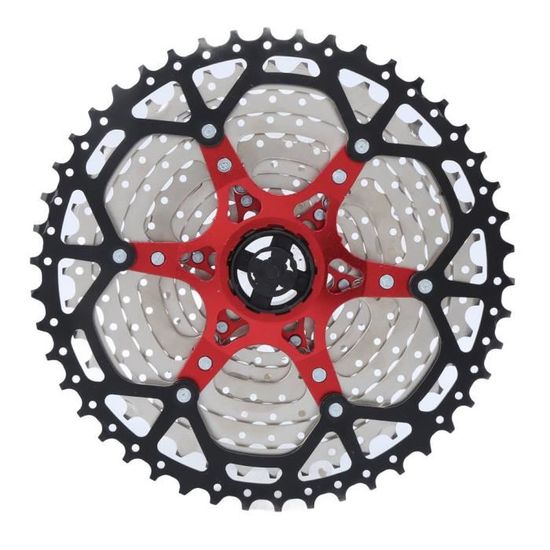 Akozon Cassette de roue libre de vélo WAKE Cassette de vélo 11 vitesses 11‑46T Pignon de