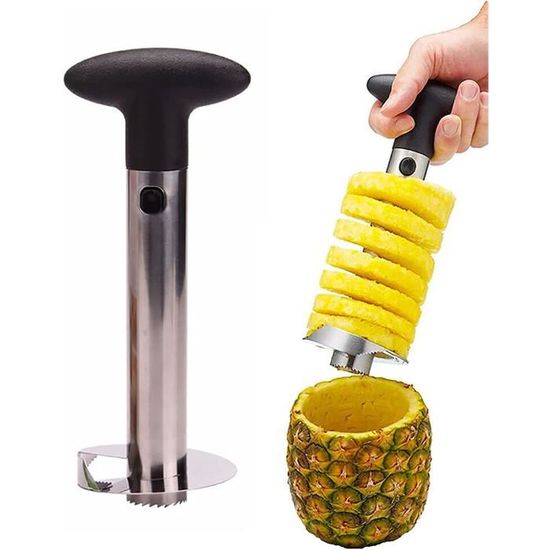 ITRADOX Vide-ananas et trancheuse, outil de retrait de noyau d'ananas en acier  inoxydable avec