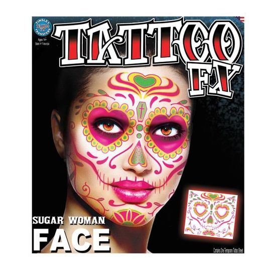 Tatouage Visage Dia De Los Muertos, Achat De Maquillage Sur