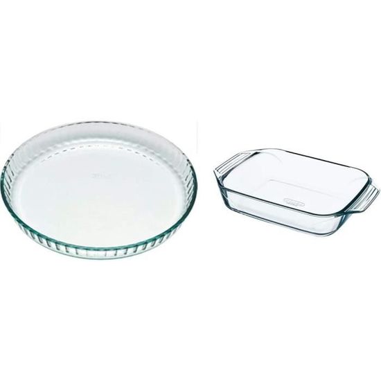 Plat à Tarte Vintage Pyrex Violet Foncé - Aubergine - Vaisselle Ancienne