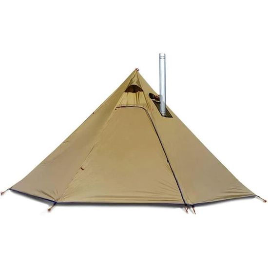 Tente Tipi Tippo400 – Toile Imperméable Avec Passage Pour Poêle – 4 Saisons – 6 Personnes
