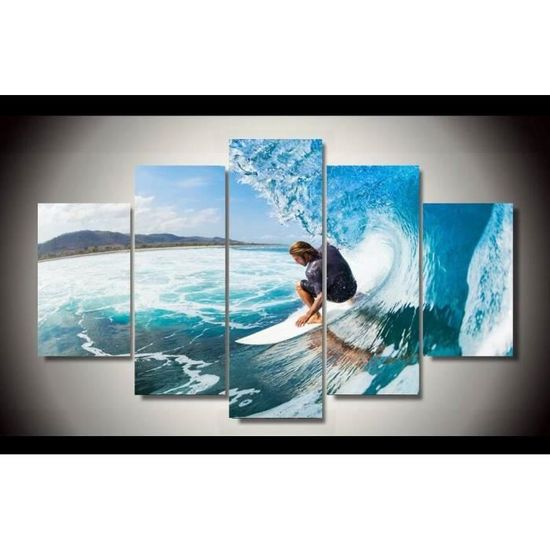 5 Pcs Sans Cadre Belle Marin Ocean Waves Surf Peinture Home Decor Moderne Mur Chambre D Art De Toile Hd Imprimer Peinture Image Arts Achat Vente Objet Decoration Murale Cdiscount