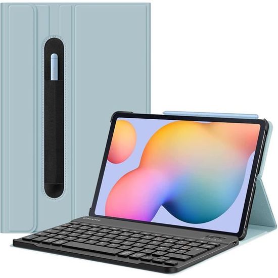 Étui Avec Clavier Espagnol Pour Tablette Galaxy S6 Lite, Étui En Cuir Avec  Clavier Bluetooth Détachable Pour Samsung Tab S6 L[H4301] - Cdiscount  Informatique