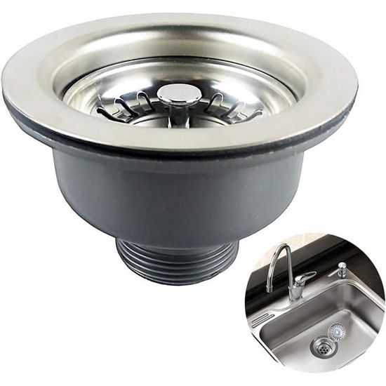 Robinet Cuisine Douchette MATORD Bonde D'évier Avec Trop Plein Panier En Acier Inoxydable 114 Tuyau Douche