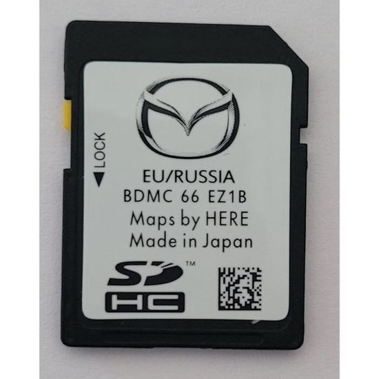 Carte SD GPS Mazda MZD Connect WIDESCREEN Europe 2021 (BDMC66EZ1B) Q2