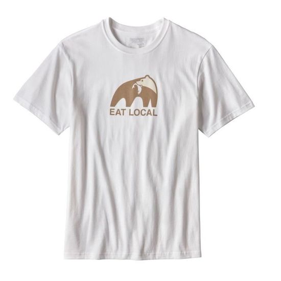Tee-Shirt Eat Local Upstream Cotton 
