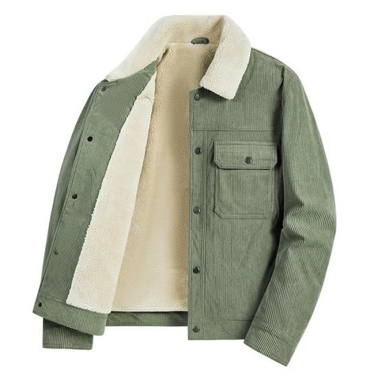Veste en velours côtelé hot sale homme
