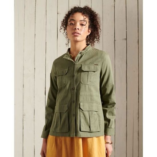 Chemise femme Superdry Core Military vert kaki Vert kaki
