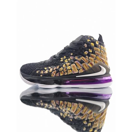 Baskets Lebron 17 Homme Chaussures Entra nement de Basketball Noir
