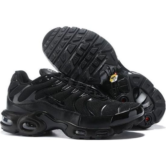 Baskets tn Plus Femme Homme Chaussures Entrainement de Sport Noir Noir Cdiscount Chaussures