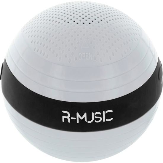 R-MUSIC RM482167 Enceinte Bluetooth Flottante sans fil  - 100% waterproof - 4h d'autonomie - Portée 10 mètres