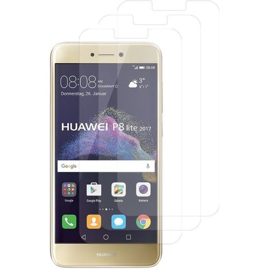Coque Huawei P10 Lite NOVAGO + 2 Films Verre Trempé - Protection Transparente Anti-Choc - Pack Complet