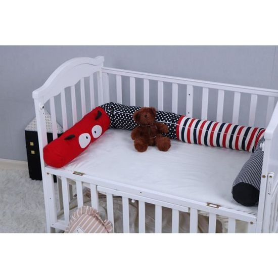 Oreiller Serpent De Lit Bébé 200 Cm En Mousseline De Coton 100% - Tour De Cou, Coupe-vent, Décoration | Couleur Vieux Rose