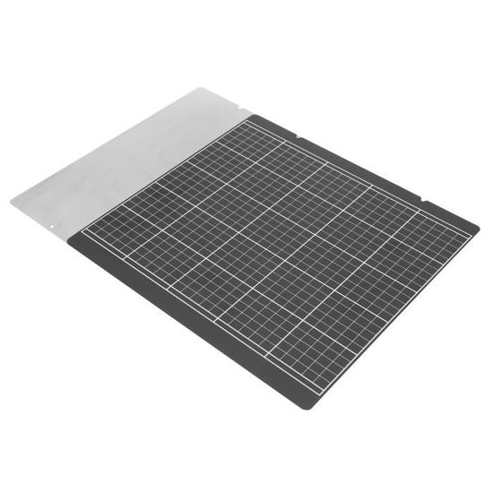 YOSOO Plateau de lit chauffant pour imprimante 3D Prusa i3 MK52 avec sticker noir 253,8 x 241mm