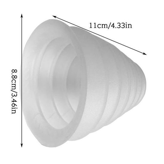 Lot De 2 Bouchons Anti-Poussière Perceuse – Caoutchouc Robuste Avec Roulements Pour Scie Cloche 125 Mm / 160 Mm