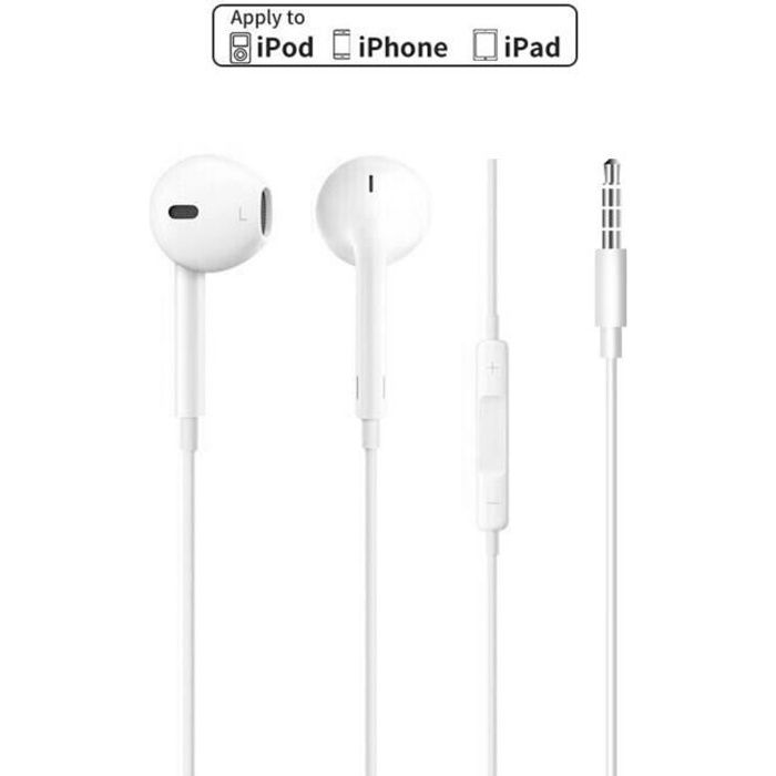 Original Apple Earpods Avec 3.5mm Casque Branchez Dans L'oreille Écouteurs En Ligne Microphone À Distance Pour Iphone 6s Plus 6 Pl