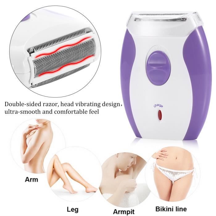 KEMEI Epilateur Electrique Rechargeable Rasoir PR Femme Removal Machine à Raser