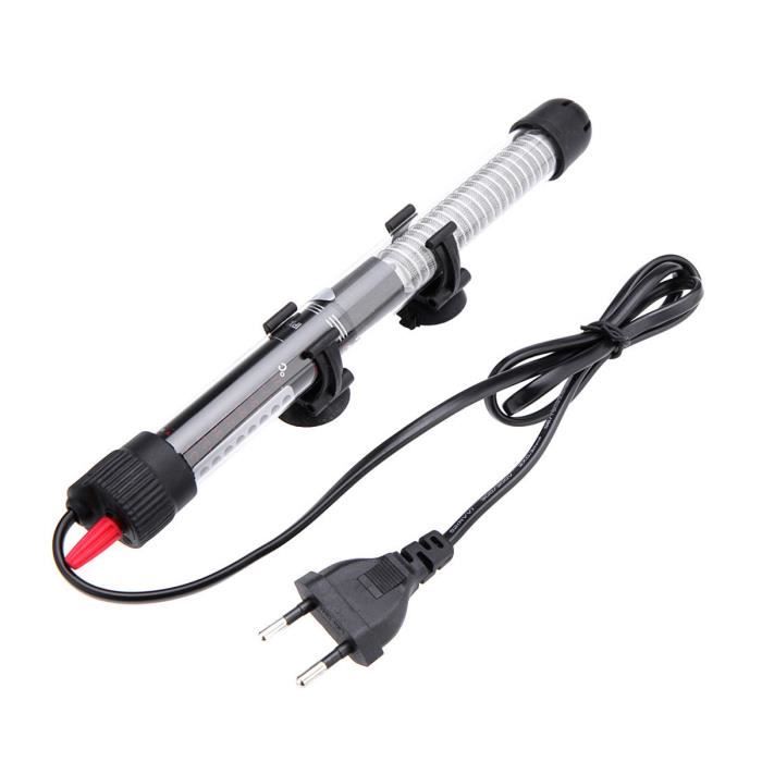 Chauffe-eau submersible pour aquarium 200W avec thermomètre et ventouse (prise EU)