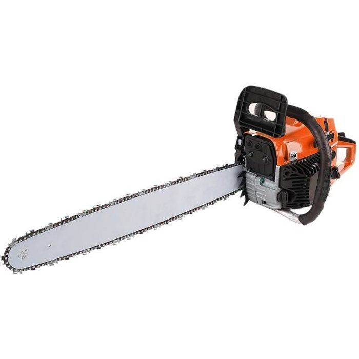 MixMest! Scie à chaîne à essence avec 2 Chaines - 52 cm3, 45 cm