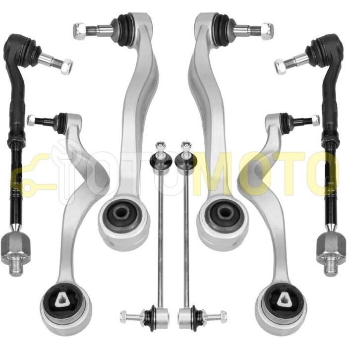 Kit bras de suspension avant compatible BMW 5 E60 E61 composé de 10 pièces