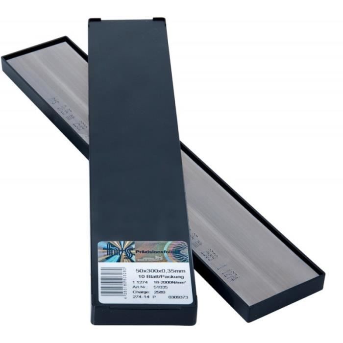 Feuille métalique 50x300x0,05mm 10Bl/P H+S