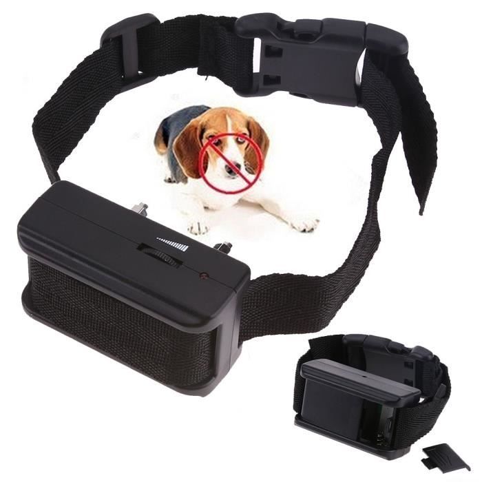 Exercices pour chien,Collier Anti aboiement automatique Dispositif ultrasonique sûr Anti aboiement, Anti aboiement - Type Black-M