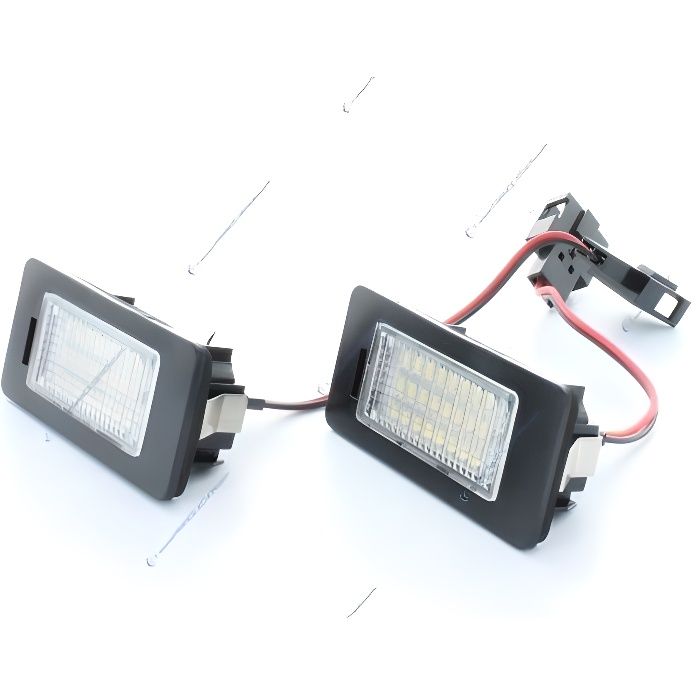 Pack LED plaque arrière GOLF 6 PLUS, PASSAT 2011, SHARAN 7N, TOURAN GP2, TOUAREG II BLANC 6000K