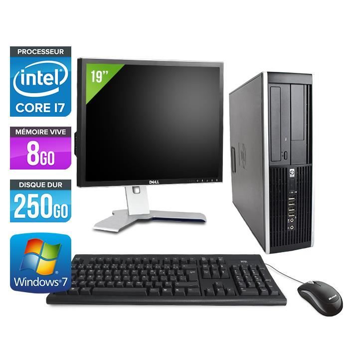 Pc Hp 8200 - Intel Core I7 - 8go - 250go +ecran 19''