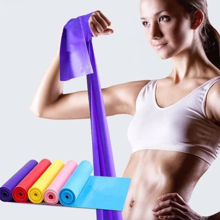 Bande Elastique Fitness Équipement d'Exercices pour Fitness, Yoga, Entrainement Crossfit, Musculation Violet