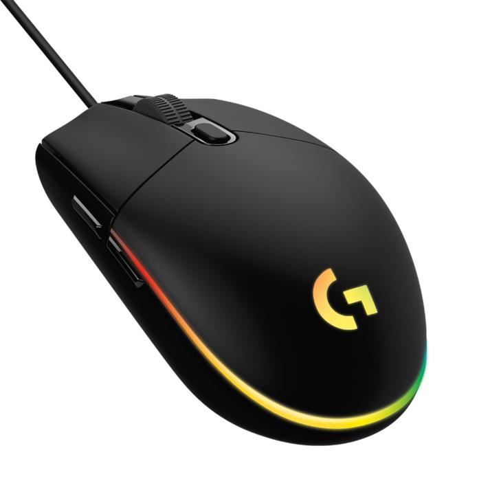 Souris gamer filaire - Logitech - G203 - LIGHTSYNC - RGB - USB - Noir