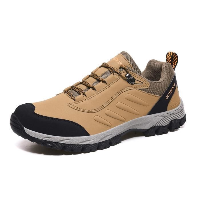Chaussures De Running Chaussures Chaussures de randonnée Trekking Chaussures Low Top Trail cuir imperméable Chaussures de sport Slip