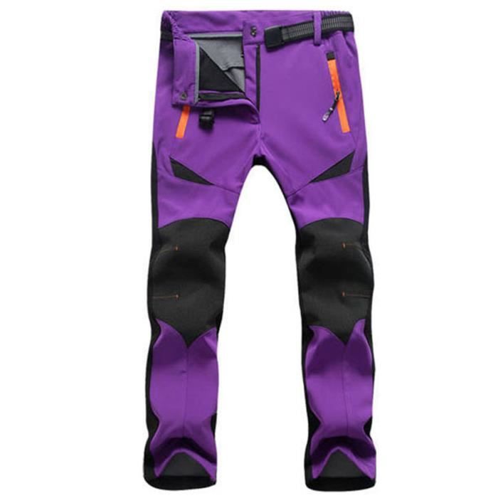 Pantalons de Randonnée Femme de Marque Polaire Imperméable Respirant Pantalons Extensible Ski En Plein Air