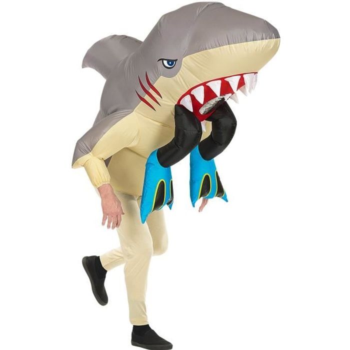 WIDMANN. Déguisement de Requin Assassin Gonflable pour adulte. Adulte.