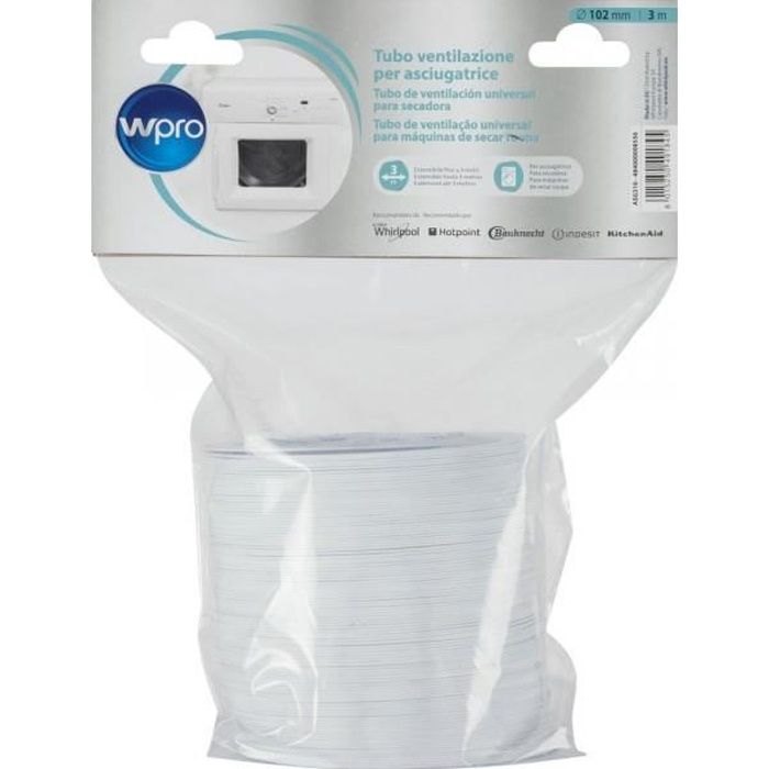 ASG310 - Gaine pour sèche-linge à évacuation WPRO 484000008556