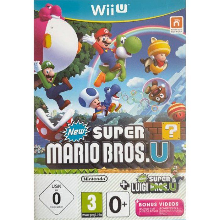 Jeu Wii U Super Mario Bros U + New Super Luigi U