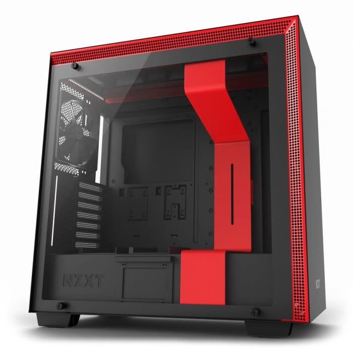 NZXT Boîtier PC H700 Noir/Rouge (CA-H700B-BR)