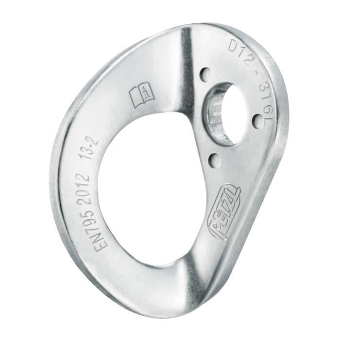 Plaquette d'amarrage Coeur Stainless Petzl 10 mm - Vendue à l'unité