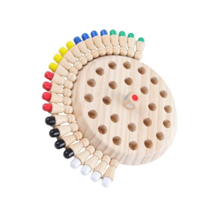 1 pc mémoire échecs logique pensée concentration formation enfants jouets outil de jeu interactif en bois pour PUZZLE