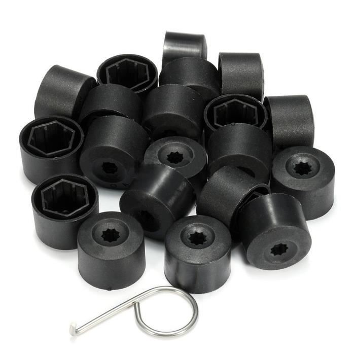 20 Pcs Roue ÉCrou ÉCrou Boulon Vis de Pneu Cache-PoussièRe Cap Dismantler Tool Set