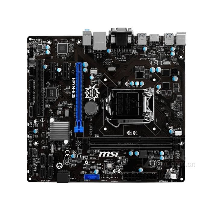 Carte mère MSI H97M-E35 Intel H97 LGA 1150 2xDDR3 SDRAM 16 Go Micro ATX - Msi