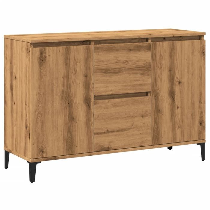 VVMEUBLE Enfilade BahutBuffet Bas Contemporain Buffet chêne artisanal 102x35x70 cm bois dingénierie BLACKFRIDAYS99372066