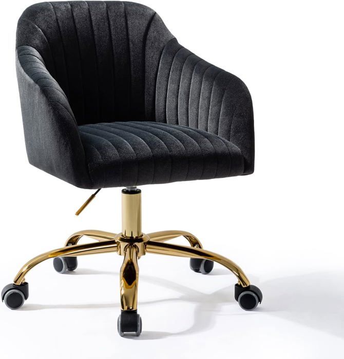 Tabouret Roulant Réglable En Hauteur - Chaise Pivotante 360°, Sans Bras, Couleur Beige