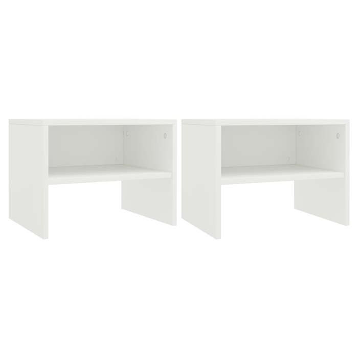 SALE 2025Armoire de Nuit suspendues - Tables de chevet - Lot de 2 - Blanc 40x30x30 cm - bois dingénierie1166 Kg 4040