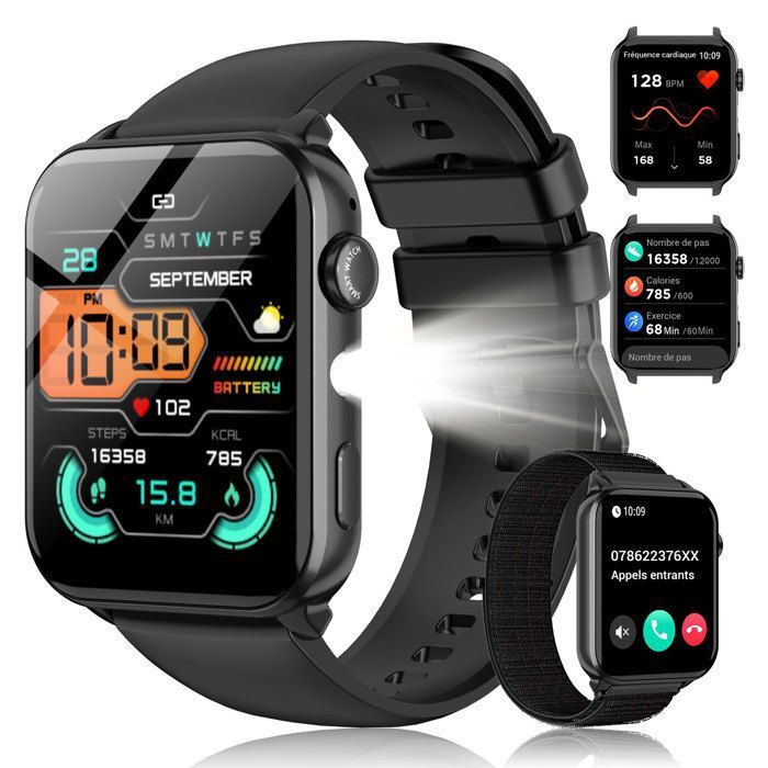 Bague Connectée Homme 2025 – Suivi Cardiaque, SpO2, Sommeil, Pas Et Calories – IPX8 étanche – Sans Abonnement – Black-13