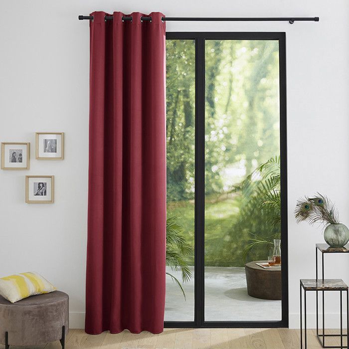 Rideau occultant thermique bordeaux 140 x 260 cm multicouleur#Bordeaux BORDEAUX
