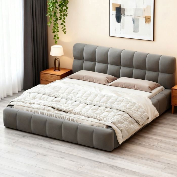 lit 140x190 cm avec sommier Lit double 140x190cm lit au